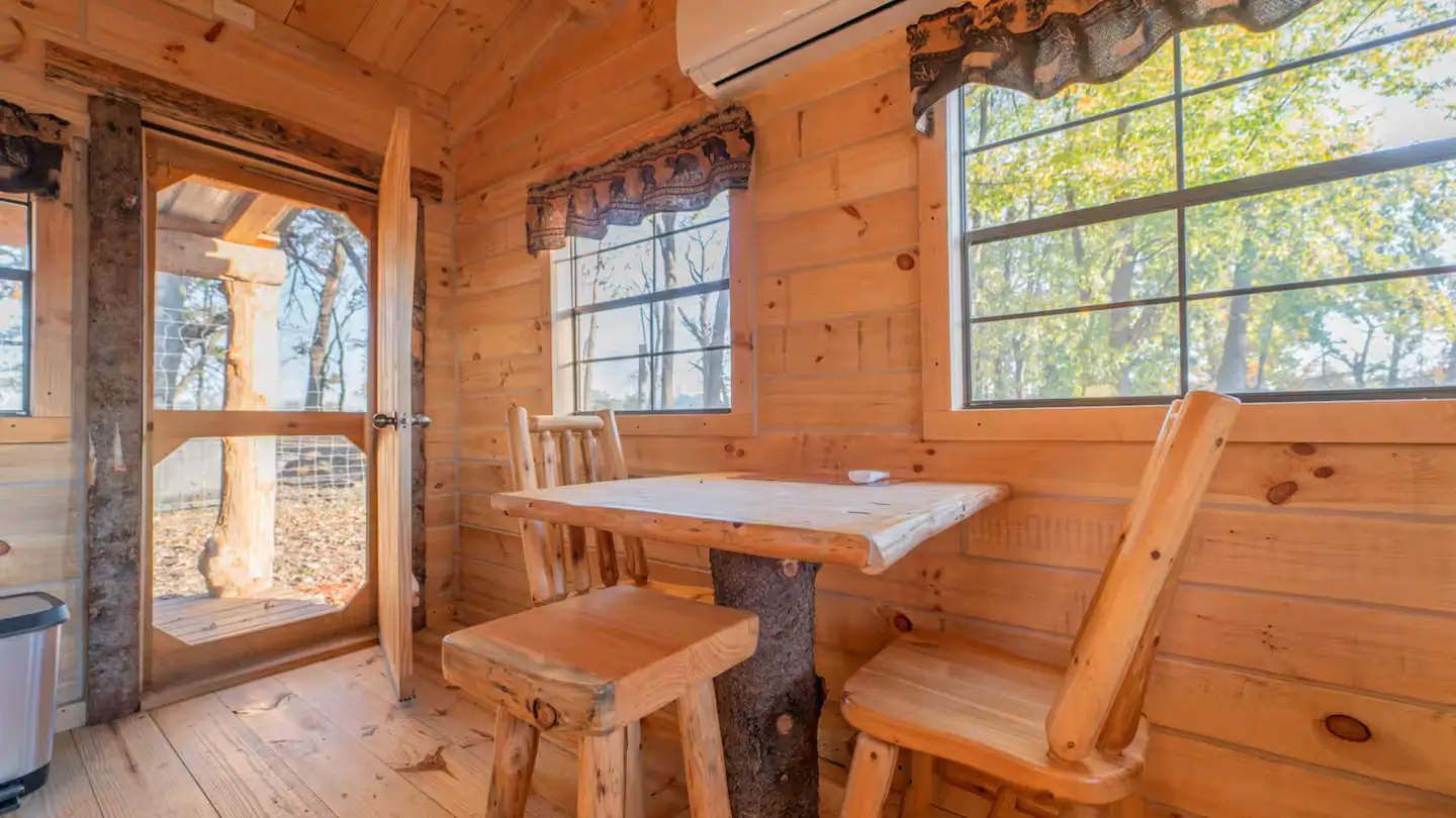 Cabin interior at Avanti The Bear Den