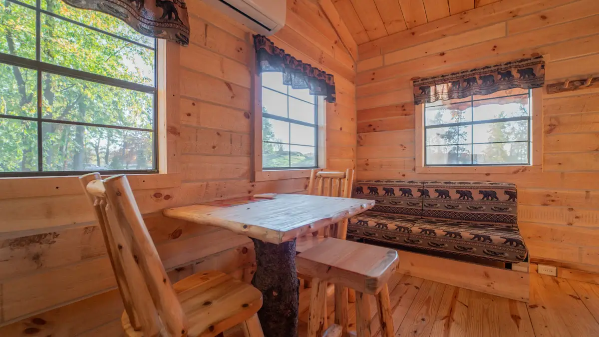 Cabin interior at Avanti The Bear Den
